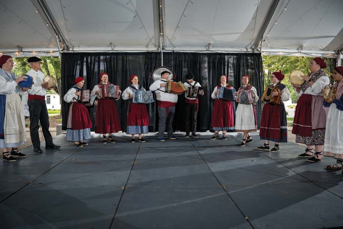 Basque cultural performance on stage
