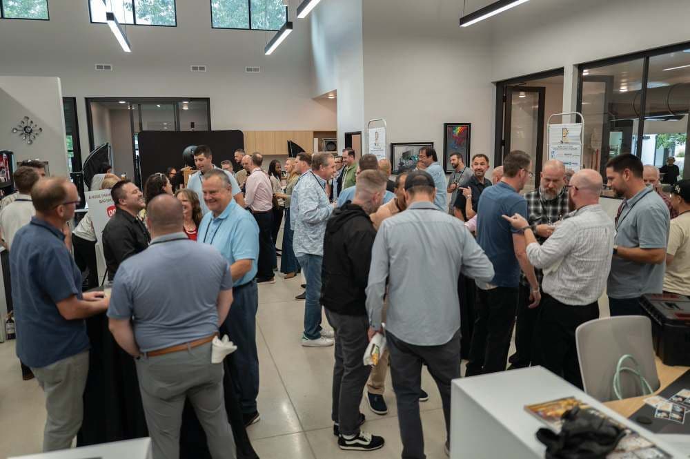 Guests networking at FoodSpace